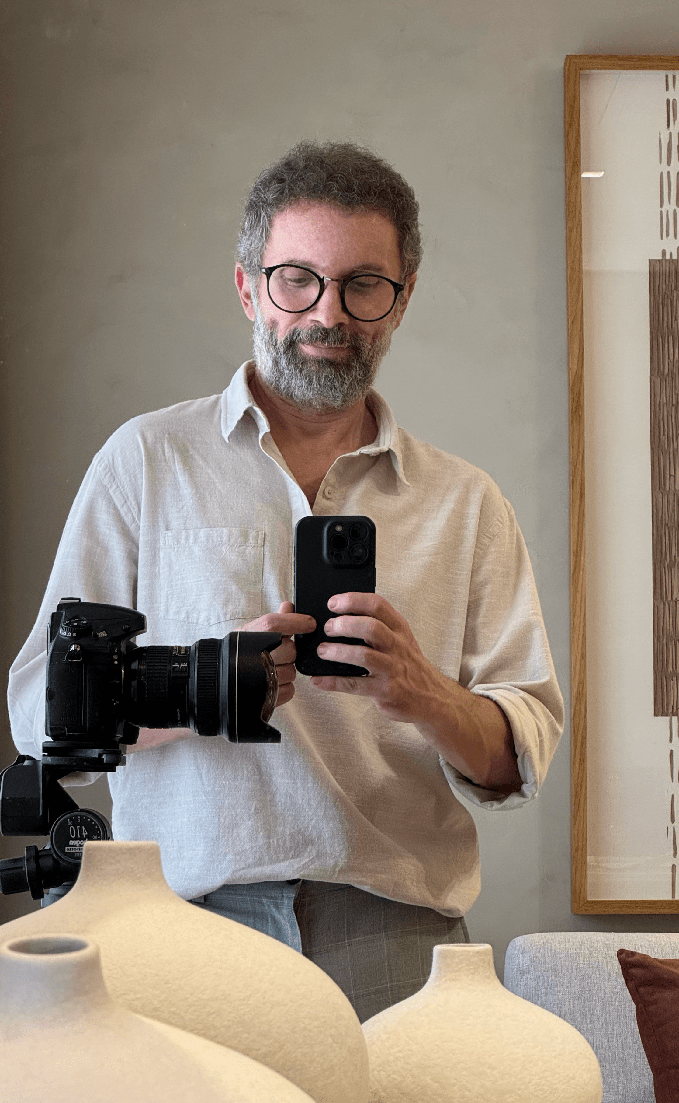 Retrato de Edson Ferreira, fotógrafo de arquitetura